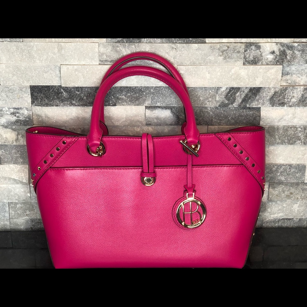 Henri Bendel Pink Atrium Satchel